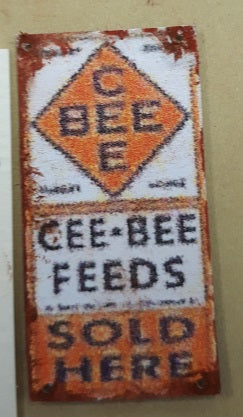 Cee Bee Feeds Sign, Rusty