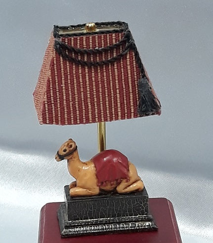 Camel Lamp with Krackle Finish
