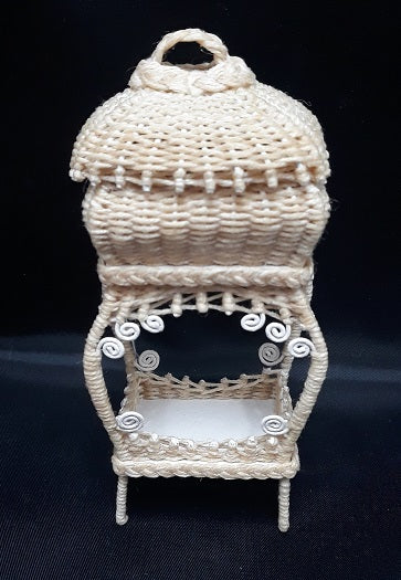 Sewing Basket Stand, Wicker