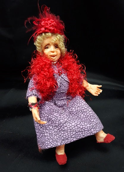 Red Hat Lady Doll