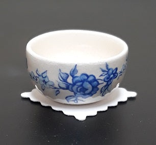 Bowl, Blue Floral