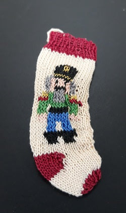 Stocking, Nutcracker, Hand Knitted