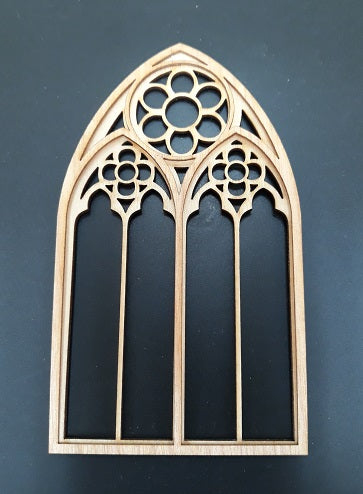 Gothic Church Window Frame, Unfinished