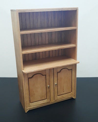 Bead & Board Bookcase or Cupboard, Signed