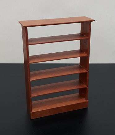 1/2" Scale 5-Shelf Unit, Cherry