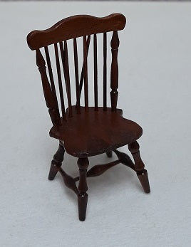 1/2" Scale Duxbury Brace Back Side Chair, Walnut