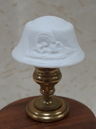 Lithopane Porcelain Lamp, Carved