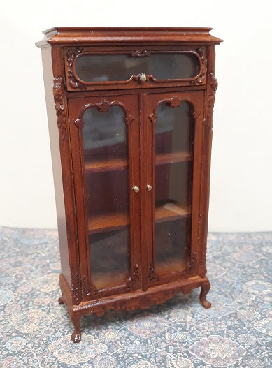 Display Vitrine Cabinet, New Walnut