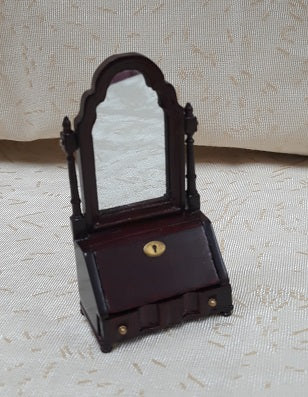 Dresser Box with Mirror, Mahogany