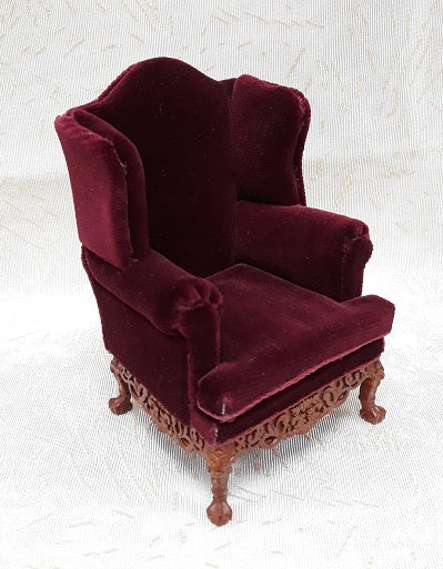 Georgian 19C Wing Chair, Walnut