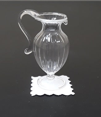 Ribbed Jug, Clear