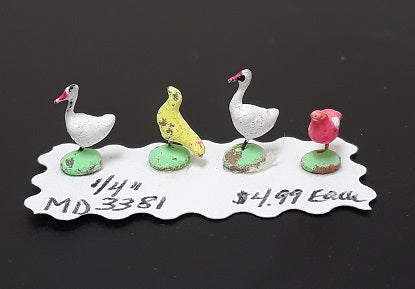 1/4" Scale Birds, Assorted, 1pc