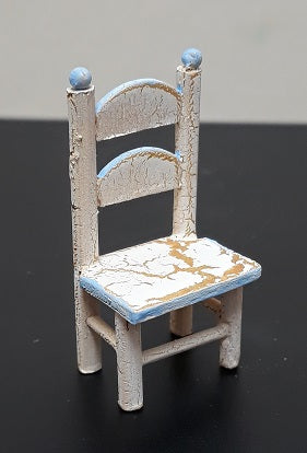 Crackle Painted Doll Chair