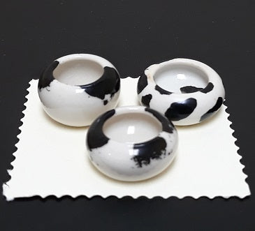 Cow Print Planter, Round, 1pc