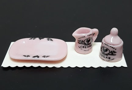 Cream & Sugar Set, Pink