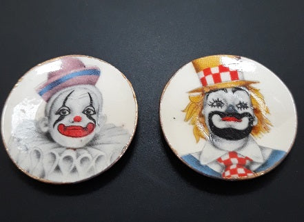 Clown Face Plates, Assorted