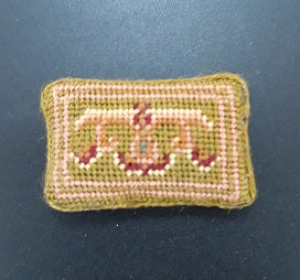 Pillow, Petit Point, Olive Green