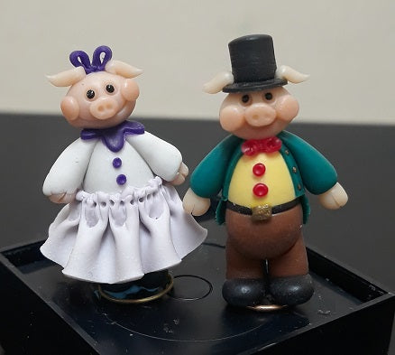 Mr. & Mrs. Piggy Dolls