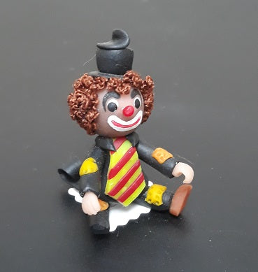 Clown with Black Outfit, Fimo