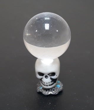 Crystal Ball with Skull Base