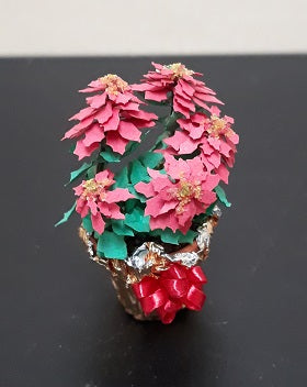 Red Poinsettia in Foiled Pot