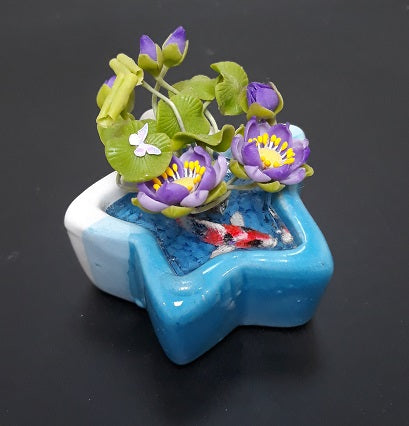 Star Fish Pond with Flowers
