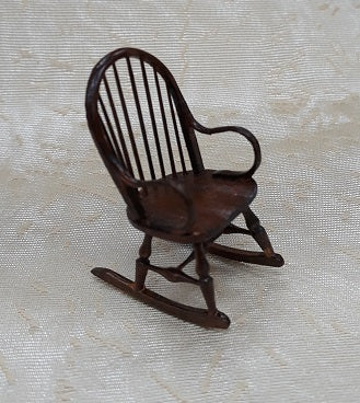 1/2" Scale Windsor Rocking Chair, Walnut