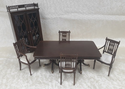 CRH082, Welton Dining Rooms Set, Walnut, 6pc