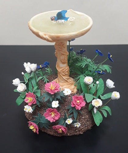 Bird Bath with Bird Garden