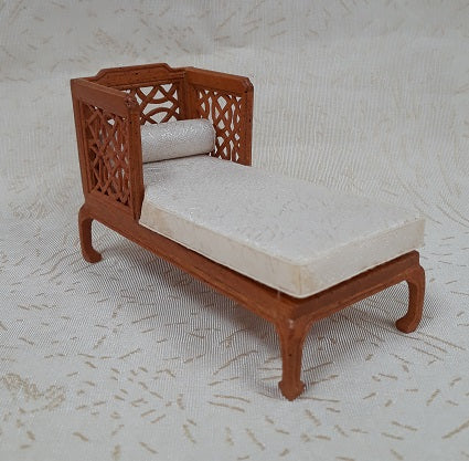 CRH208, Regency Lattice Chaise, Fruitwood