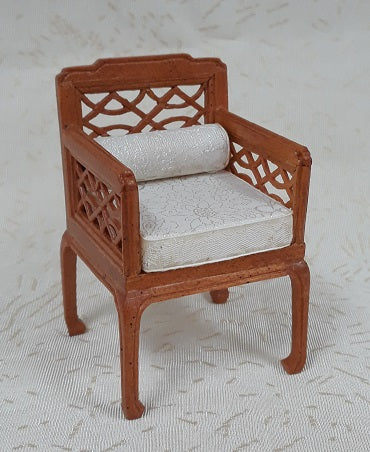 CRH213, Regency Lattice Chair, Fruitwood