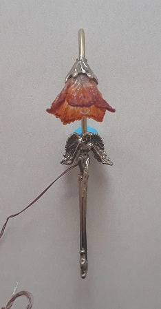 Angel Sconce with Amber-Tipped Shade