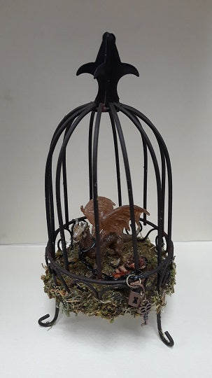 Dragon Cage with Dragon, Medium