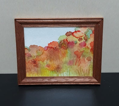 Framed Water Color, Autumn