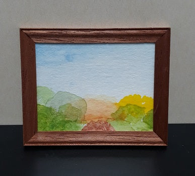 Framed Water Color, Summer Sunrise