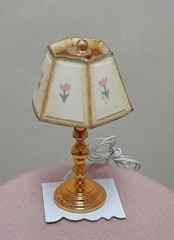 Brass Candlestick Lamp, Small