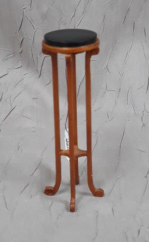 Art Deco Plant Stand, New Walnut