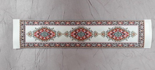 Hall Runner Rug, Cream, Red