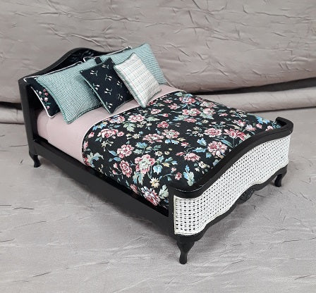 Double Bed, Black Cane, Dressed