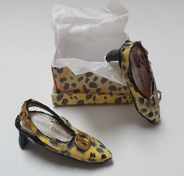 Ladies Leopard Sling Heels