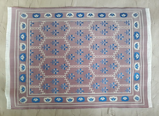 Rug, Oriental, Large, Plum & Navy