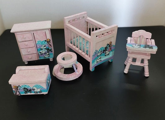 1/2" Scale Nursery Set, Little Bo Peep, 5pc