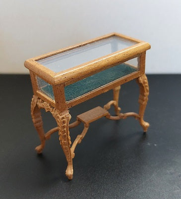 CVHHA115, 1/2" Scale Jewelry Display Case, Fruitwood