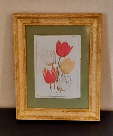 Framed Print, 5 Tulips, K