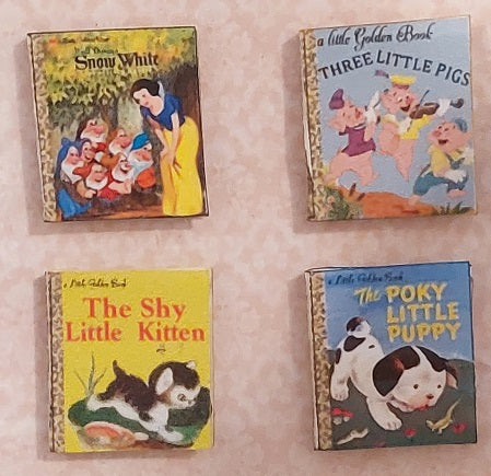 Book Set, Little Golden Books, 4pc, B