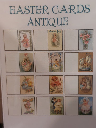 Antique Greeting Card Kit, Easter