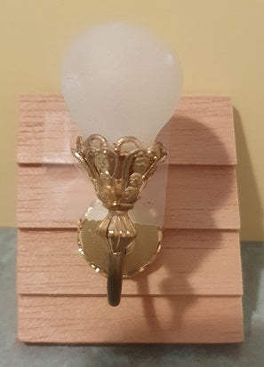 Sconce with Frosted Ball Shade, LAST ONE!