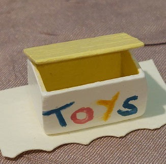 1/2" Scale Toy Box, Handpainted