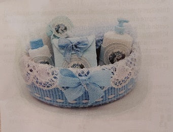 Toiletries in Basket Kit, Blue