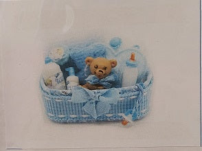 Baby Items in Basket Kit, Blue